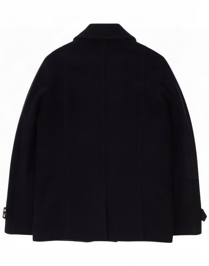 Roy Rogers Ανδρικό παλτό μπιζελιού IT 50 Large Navy Blue Wool