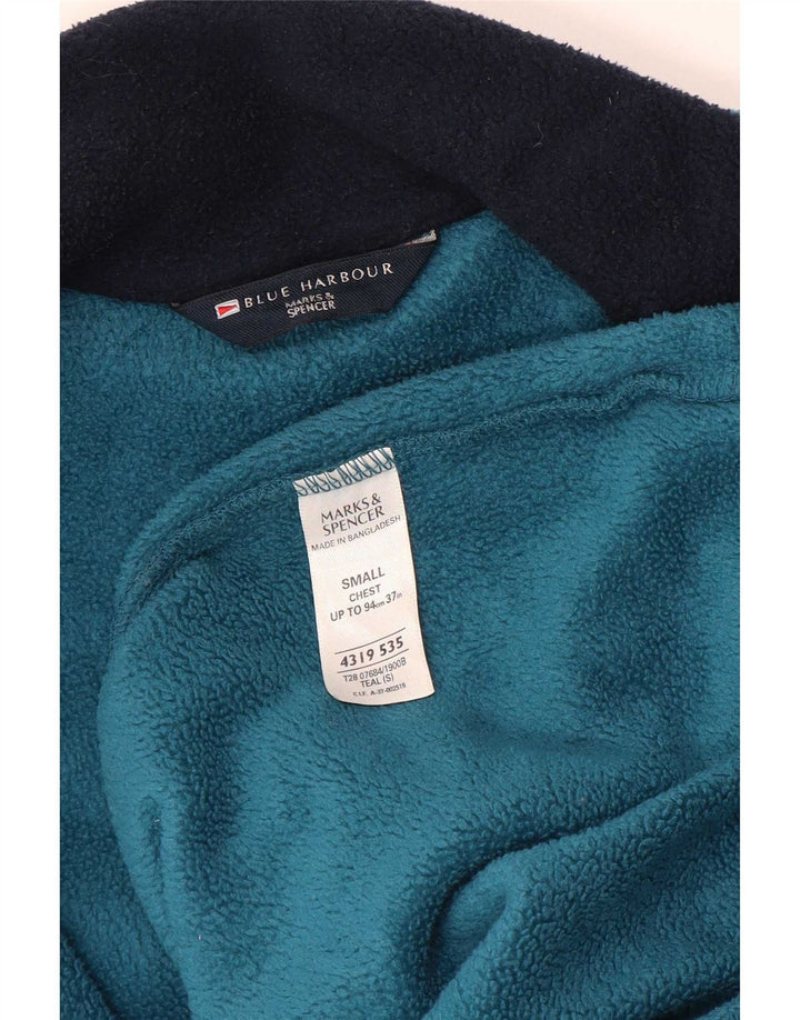 Marks & Spencer Mens Blue Harbor Fleece Jacket UK 36 Small Polyester