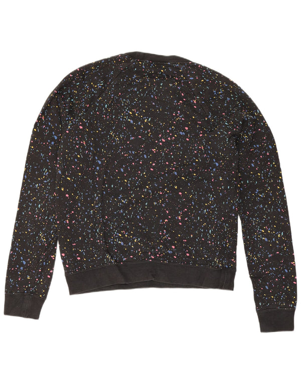Γυναικείο γραφικό υπερμεγέθη φούτερ Nike Jumper UK 6 XS Black Spotted