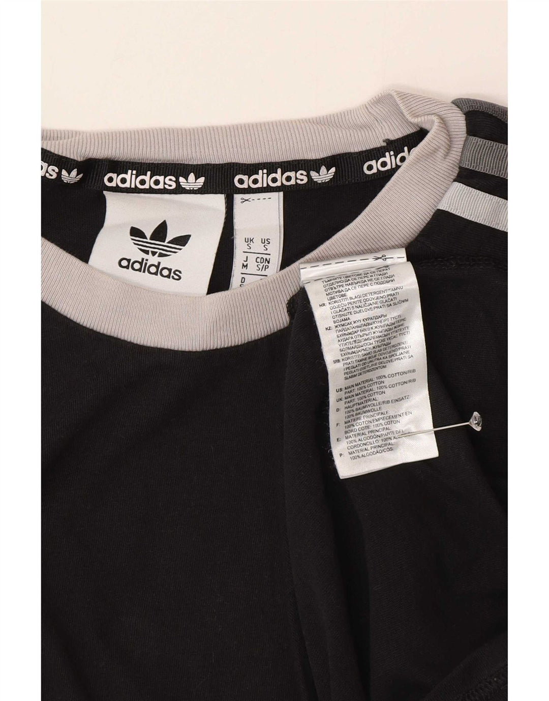 Ανδρικό T-Shirt Adidas Top Μικρό μαύρο βαμβακερό