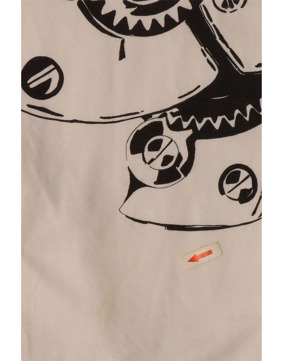 Ανδρικό φούτερ με φερμουάρ VINTAGE 2XL λευκό βαμβακερό