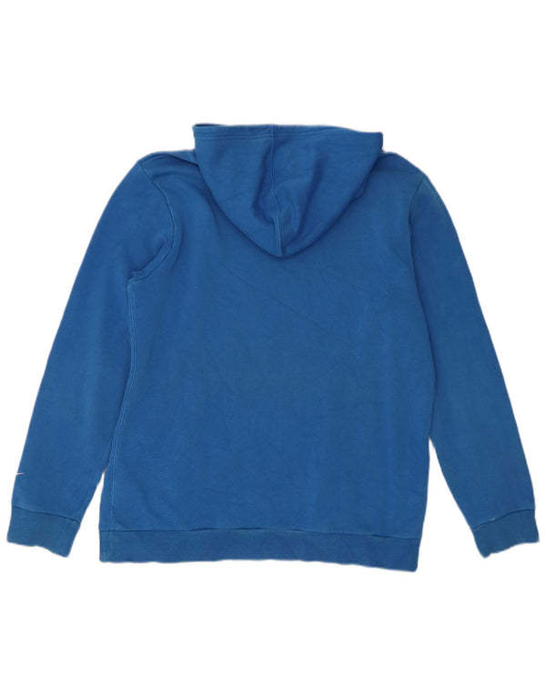 Nike Boys Graphic Hoodie Jumper 13-14 Years XL Blue Cotton