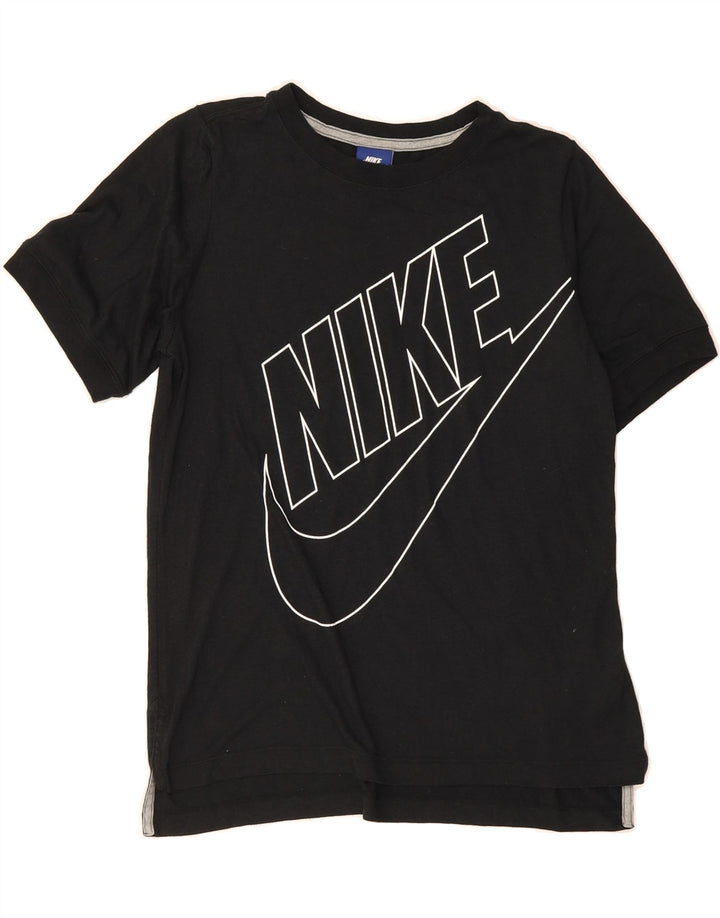 NIKE Mens Graphic T-Shirt Top Small Black Polyester Vintage Nike and Second-Hand Nike from Messina Hembry 