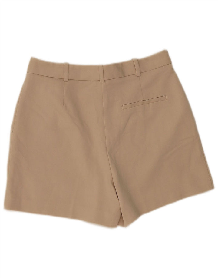 Zara Γυναικείο Σορτς Casual Medium W30 Μπεζ βαμβακερό