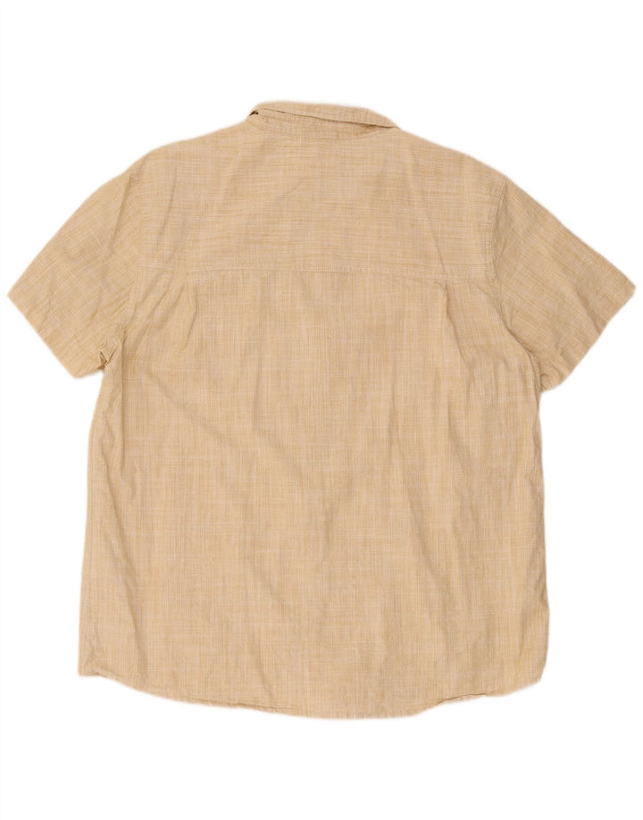 Ανδρικό κοντομάνικο πουκάμισο Mountain Warehouse 2XL Beige Polyester