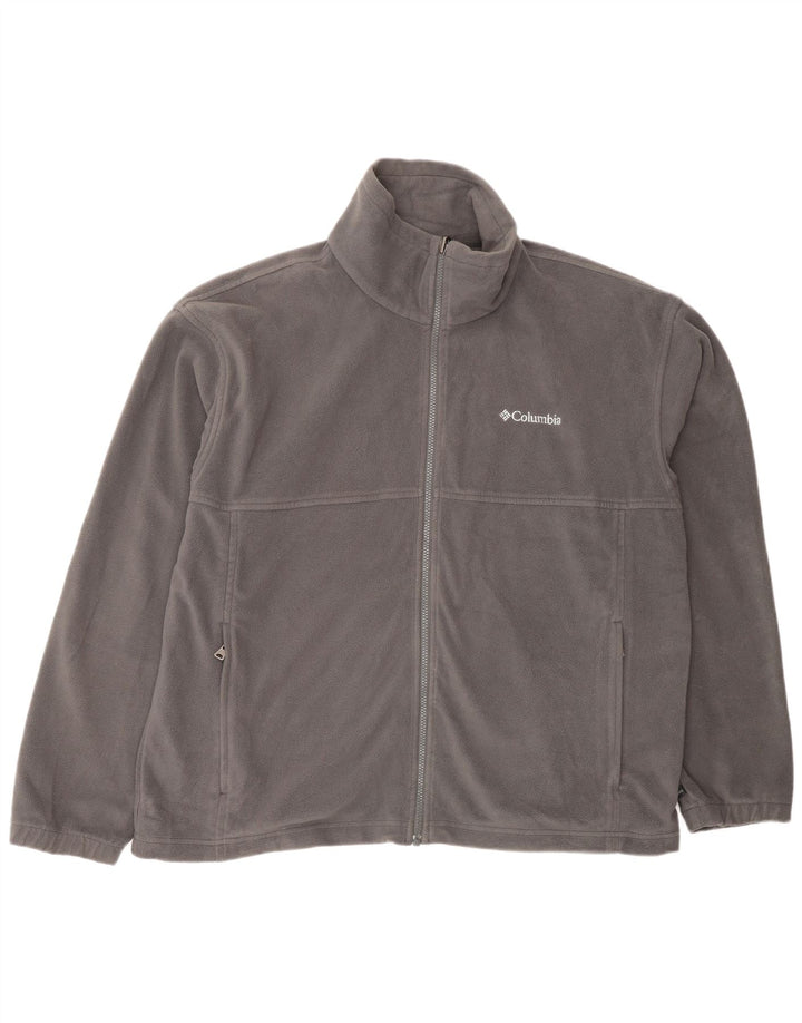 COLUMBIA Ανδρικό μπουφάν φλις επένδυσης UK 42 XL Γκρι πολυεστέρας
