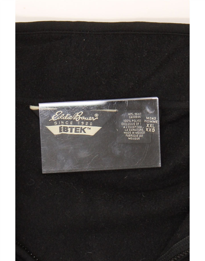 EDDIE BAUER Ανδρική Loose Fit Fleece Gilet UK 44 2XL Μαύρος Πολυεστέρας