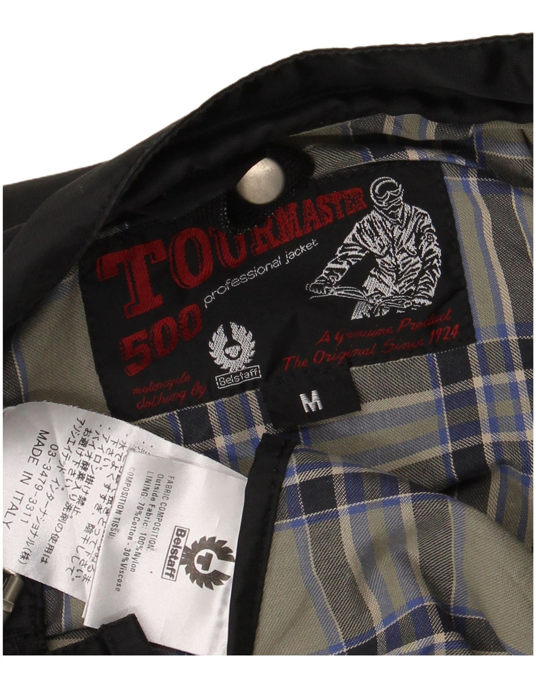 Belstaff Ανδρικό Μπουφάν Racer UK 38 Medium Black Nylon