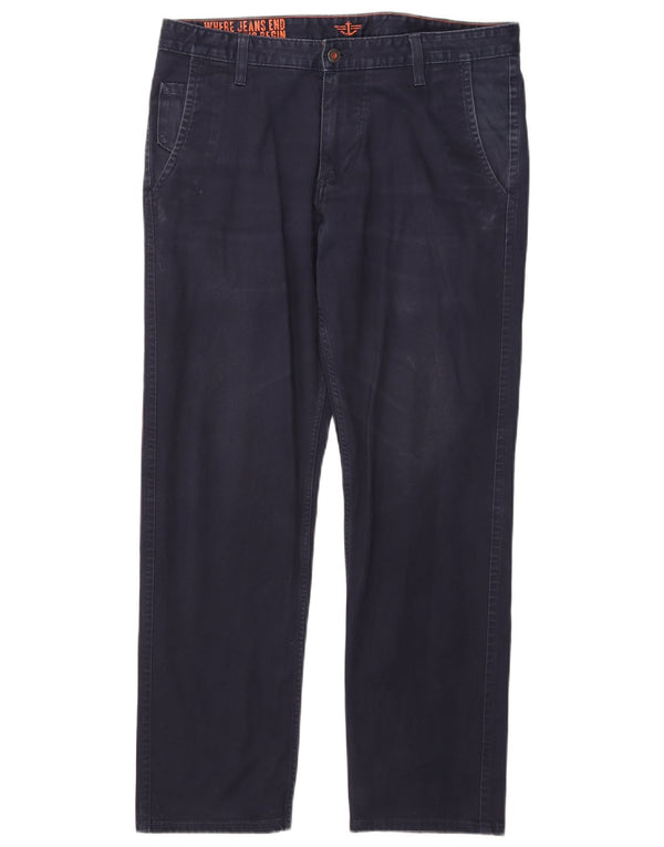 Dockers Ανδρικό ίσιο παντελόνι Chino W34 L28 Navy Blue Cotton