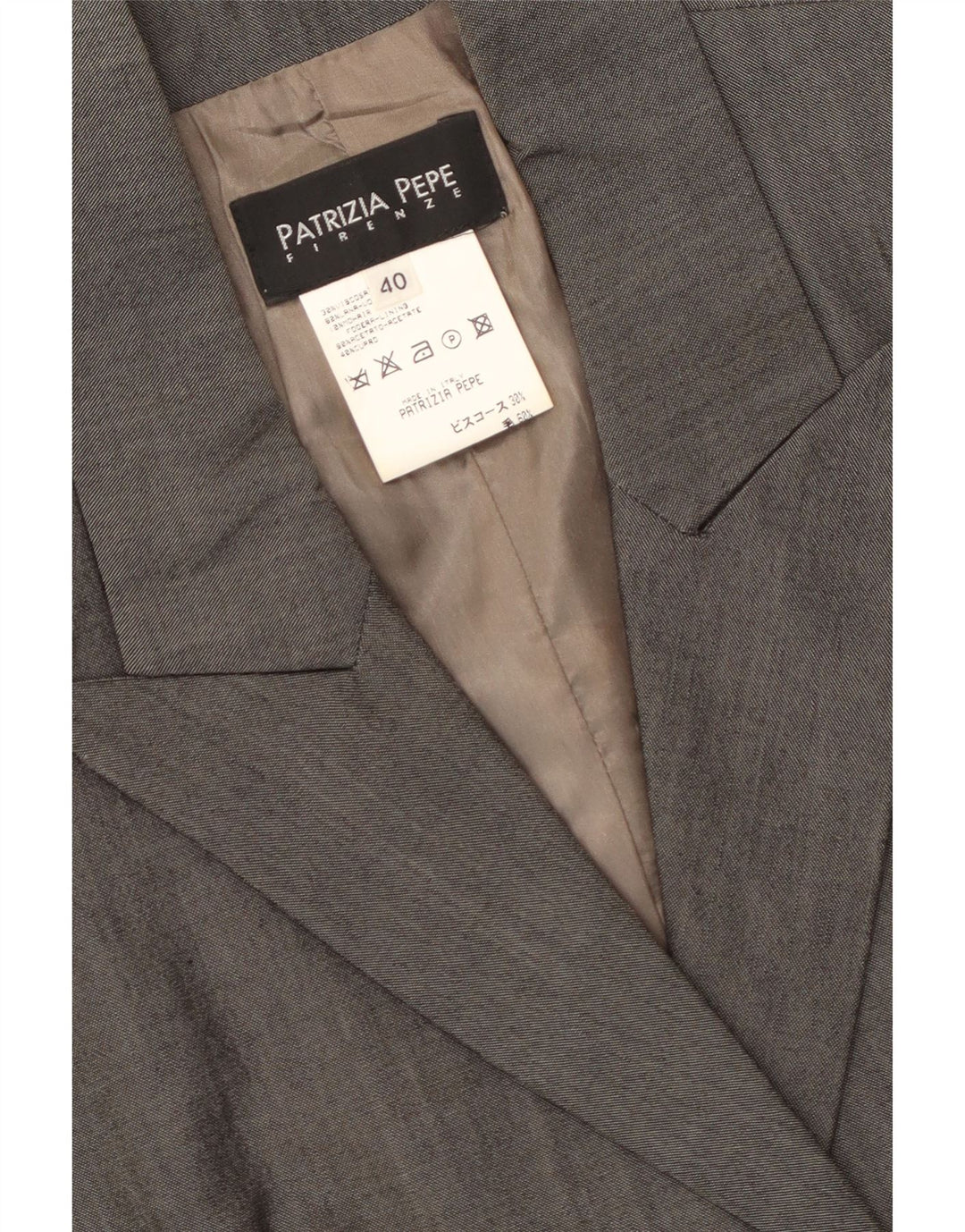 PATRIZIA PEPE Γυναικείο Πανωφόρι IT 40 Small Grey Viscose
