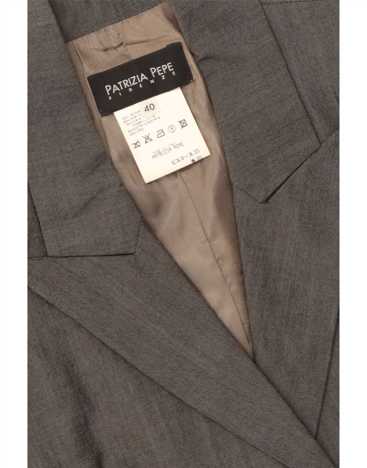 PATRIZIA PEPE Γυναικείο Πανωφόρι IT 40 Small Grey Viscose