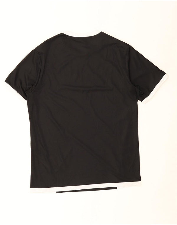 Puma Mens T-Shirt Top Medium Black Colourblock
