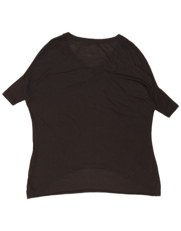 Zara Womens Oversized Tunic Top 10 Small Black