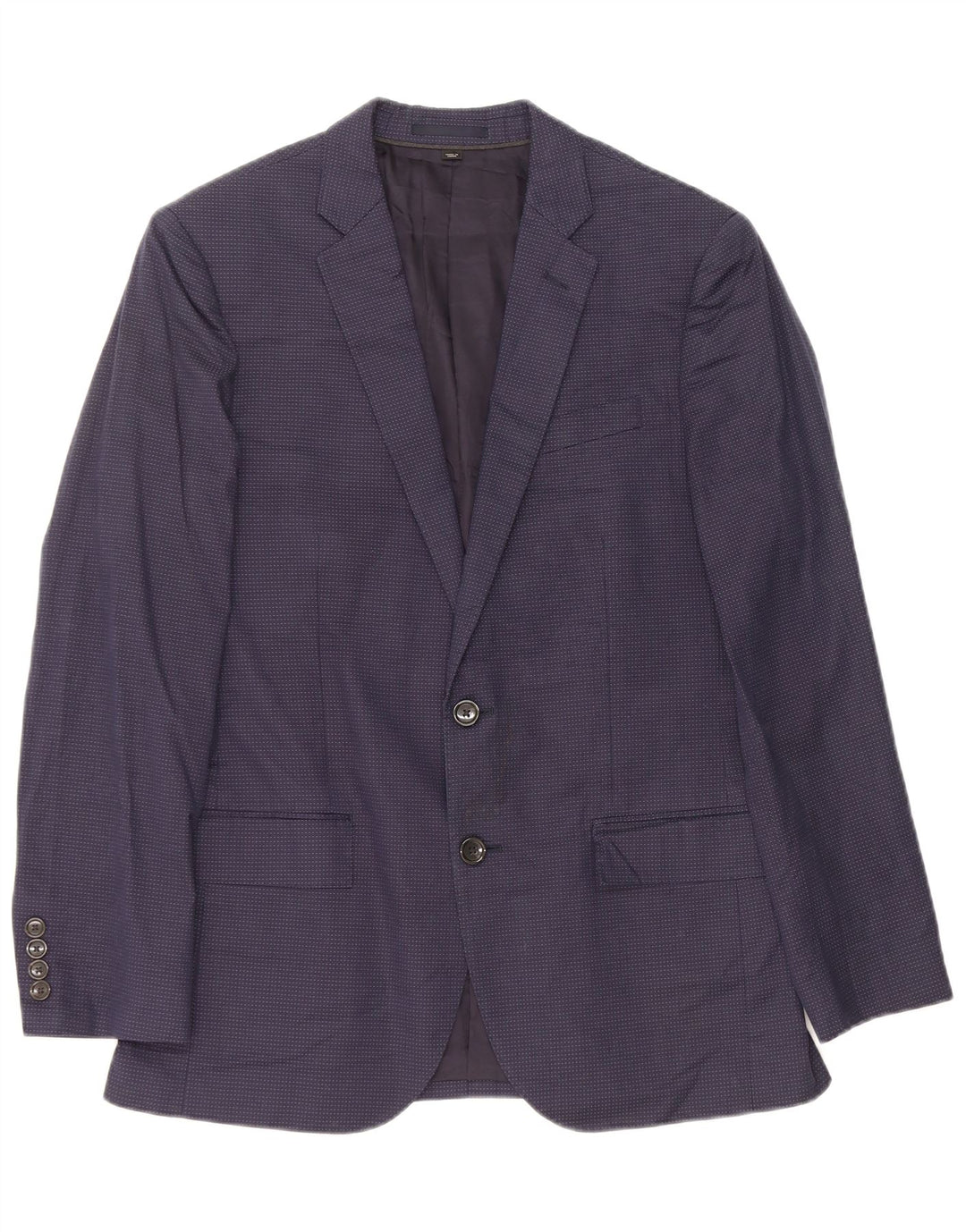 J. Crew Ανδρικό τζάκετ Ludlow με 2 κουμπιά UK 36 Small Navy Blue Spotted