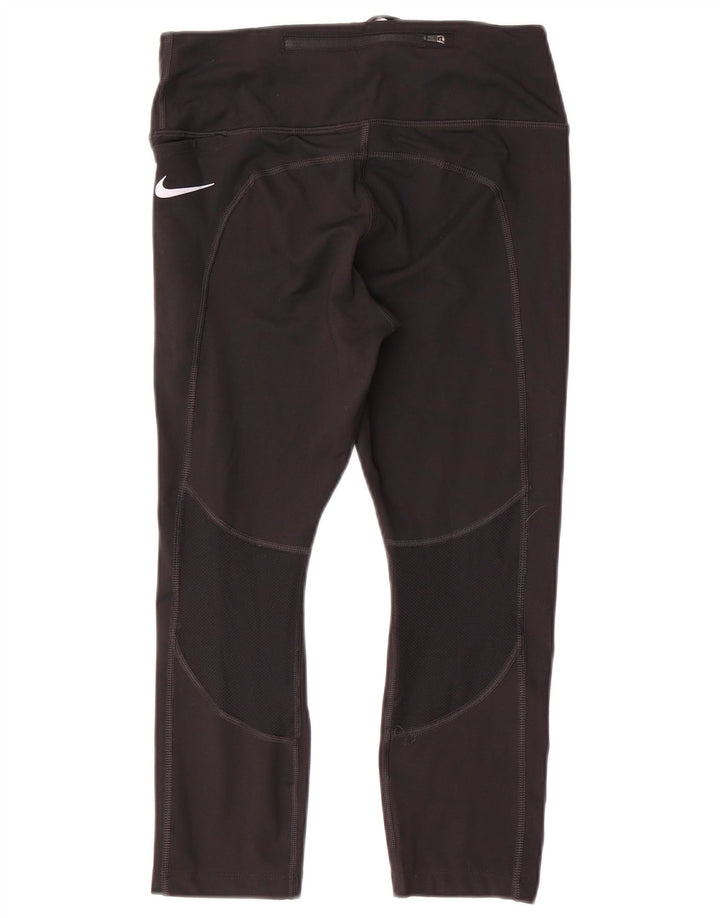 Γυναικεία κολάν Nike Dri Fit Capri UK 14 Μεσαίο μαύρο πολυεστέρα