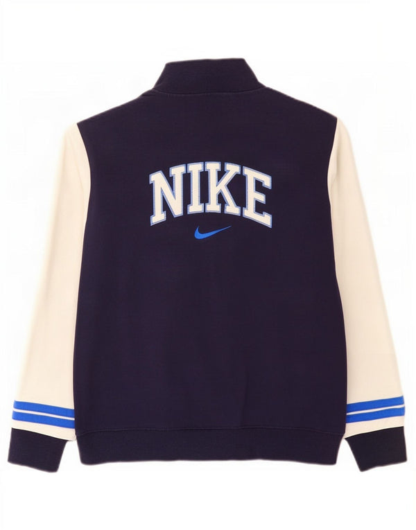 Ανδρική φόρμα γυμναστικής Nike με γραφικό τζάκετ, μεγάλο μπλε ναυτικό, βαμβακερό
