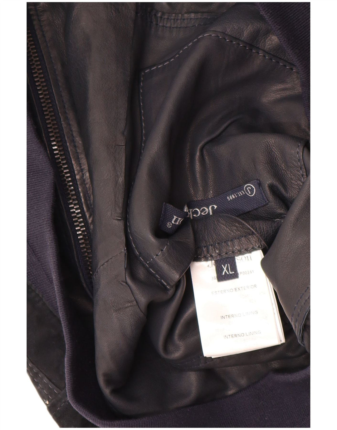 Jeckerson Γυναικείο Suede Bomber Jacket UK 18 XL Navy Blue