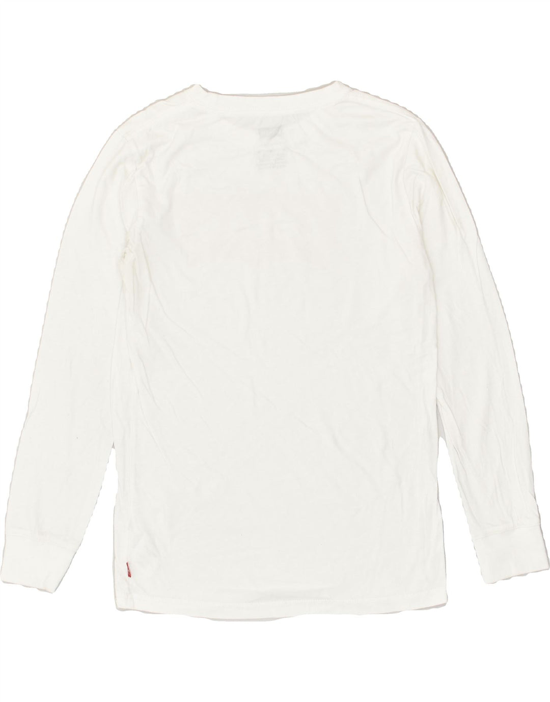 LEVI'S Girls Graphic Top Long Sleeve 10-11 Years Medium White Cotton | Vintage Levi's | Thrift | Second-Hand Levi's | Used Clothing | Messina Hembry 