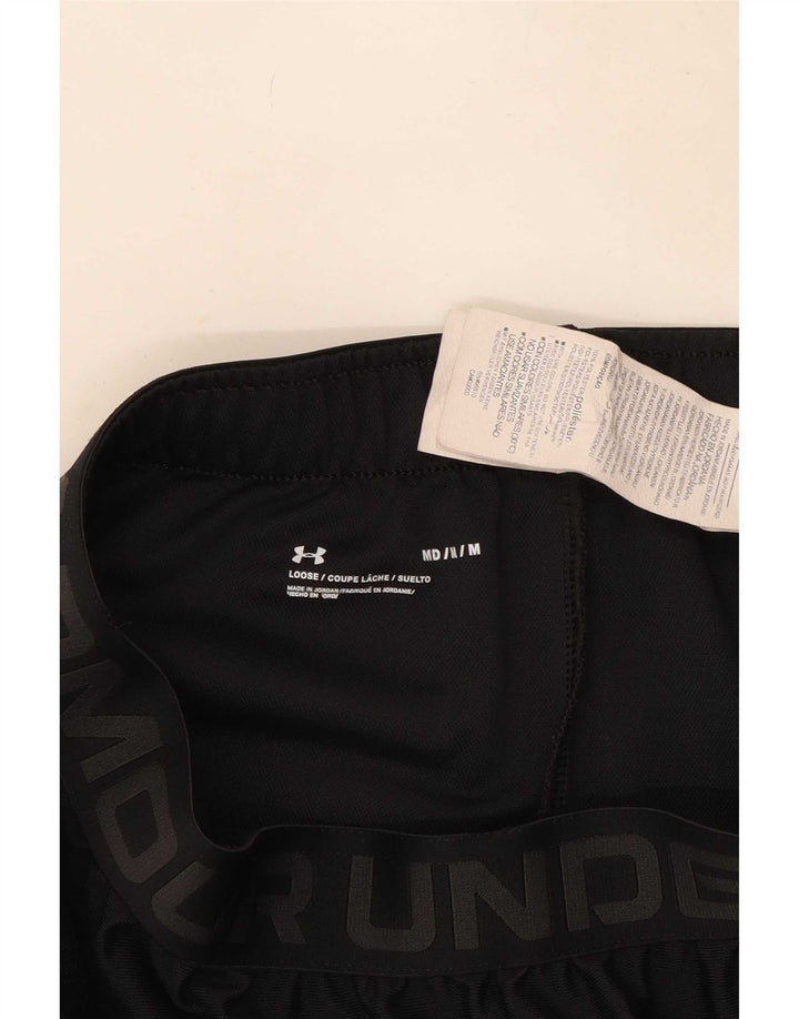 Ανδρικό γραφικό αθλητικό σορτς Under Armour, μεσαίο μαύρο πολυεστέρα