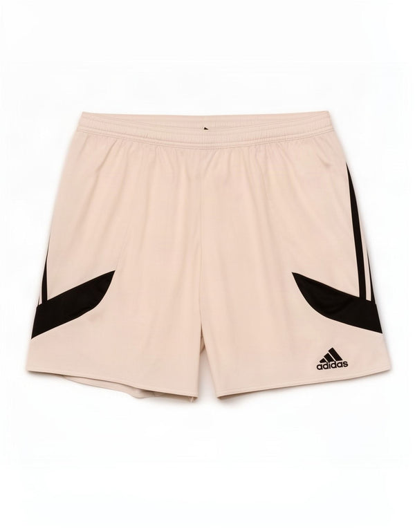 Ανδρικό σορτς Adidas Climalite με μεγάλο λευκό χρώμα πολυεστέρα
