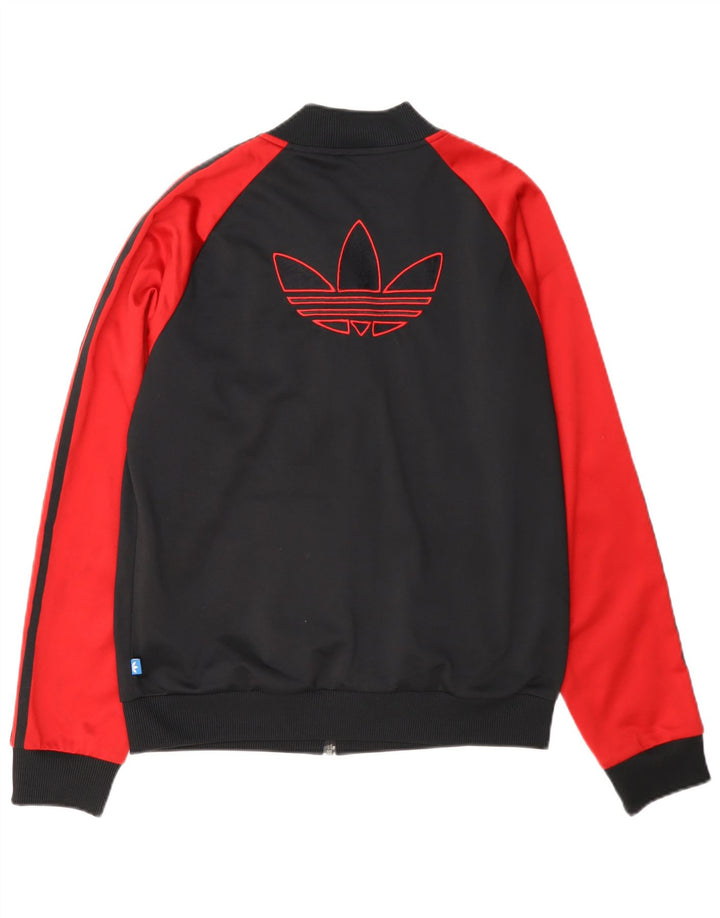 Γυναικεία αθλητική φόρμα Adidas Top Jacket UK 14 Large Black Colourblock Polyester