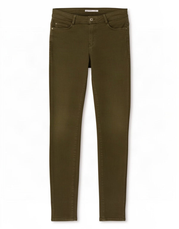 Zara Γυναικεία Trafaluc Skinny Jeans EU 40 Medium W30 L32 Χακί βαμβακερό