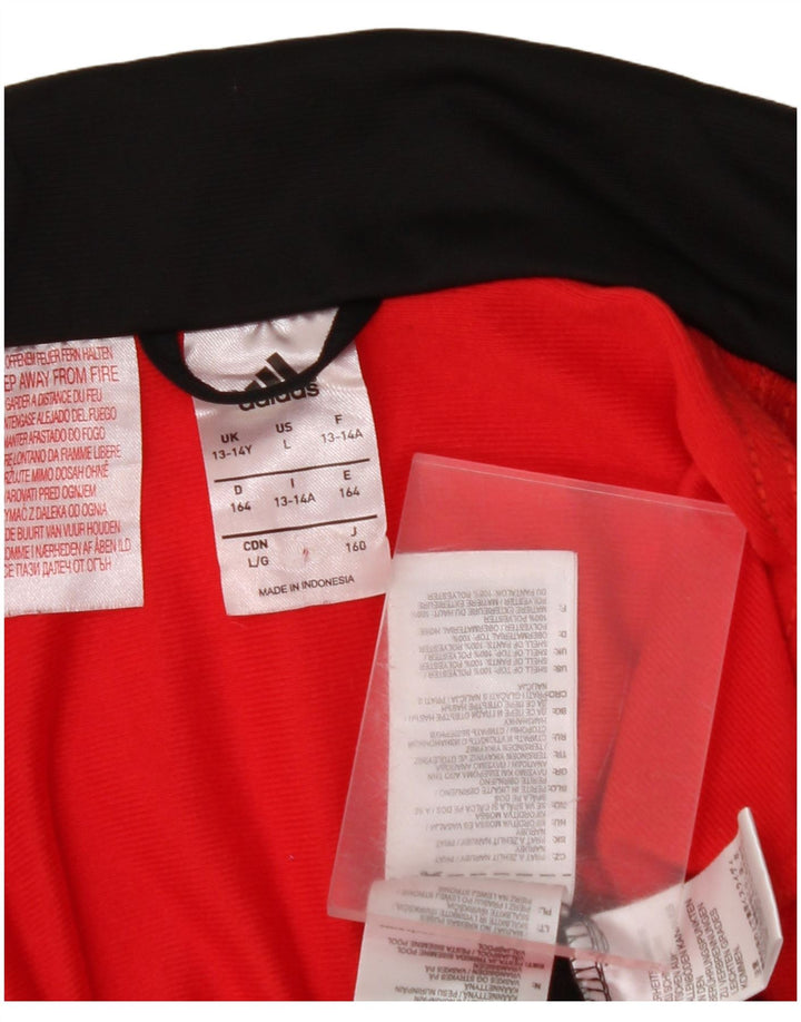 Γραφική φόρμα ADIDAS Boys Top Jacket 13-14 Years Black Colourblock