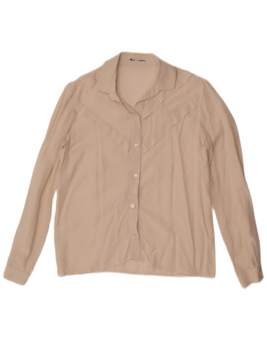 Vintage γυναικείο πουκάμισο μπλούζα IT 40 Small Off White