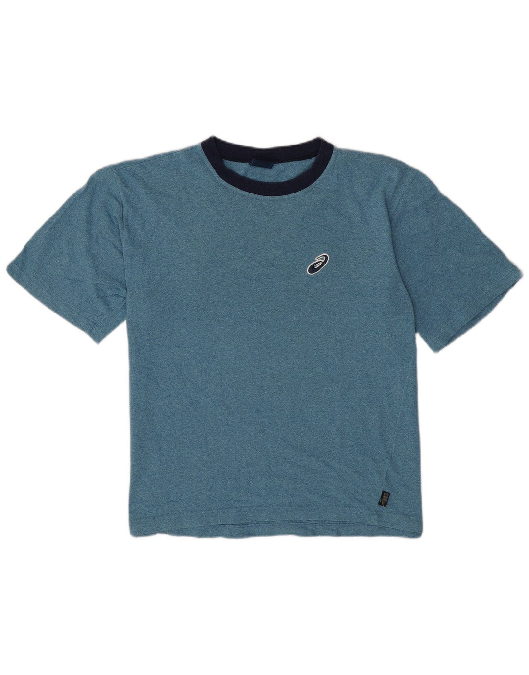 Ανδρικό T-Shirt Asics Top Βαμβακερό μεσαίο μπλε φλύκταινο
