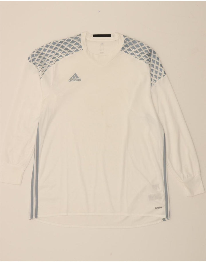 ADIDAS Ανδρικό τοπ Adizero Graphic Μακρυμάνικο XL Λευκός Πολυεστέρας
