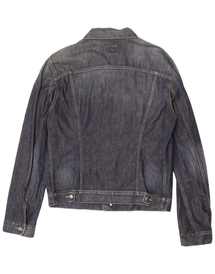 Ανδρικό τζιν μπουφάν Gas UK 44 2XL Navy Blue Cotton