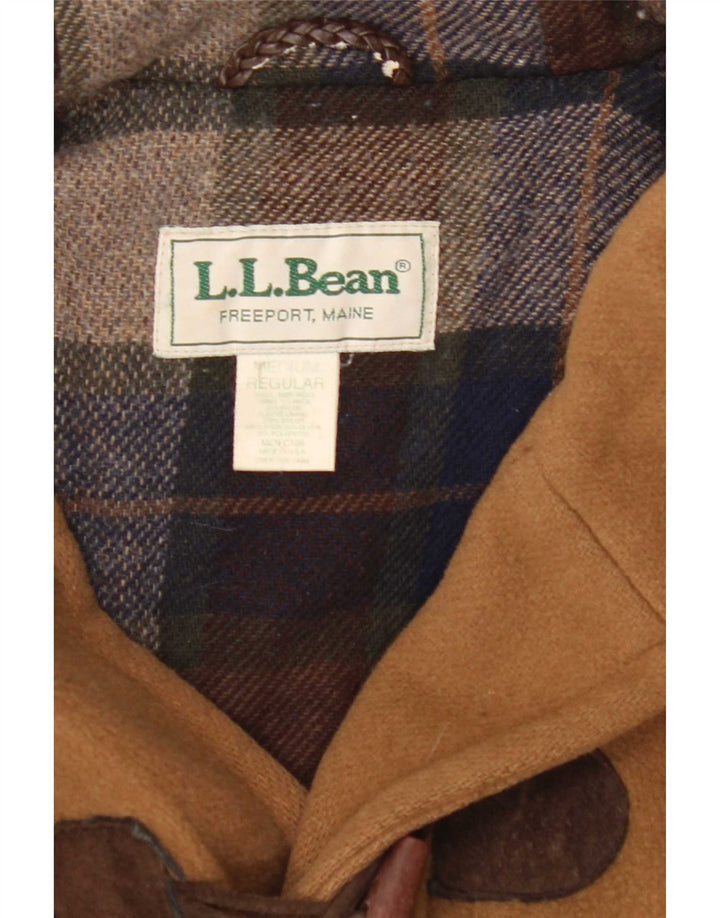 L.L.Bean Ανδρικό παλτό Duffle με κουκούλα UK 38 μαλλί μεσαίο μπεζ