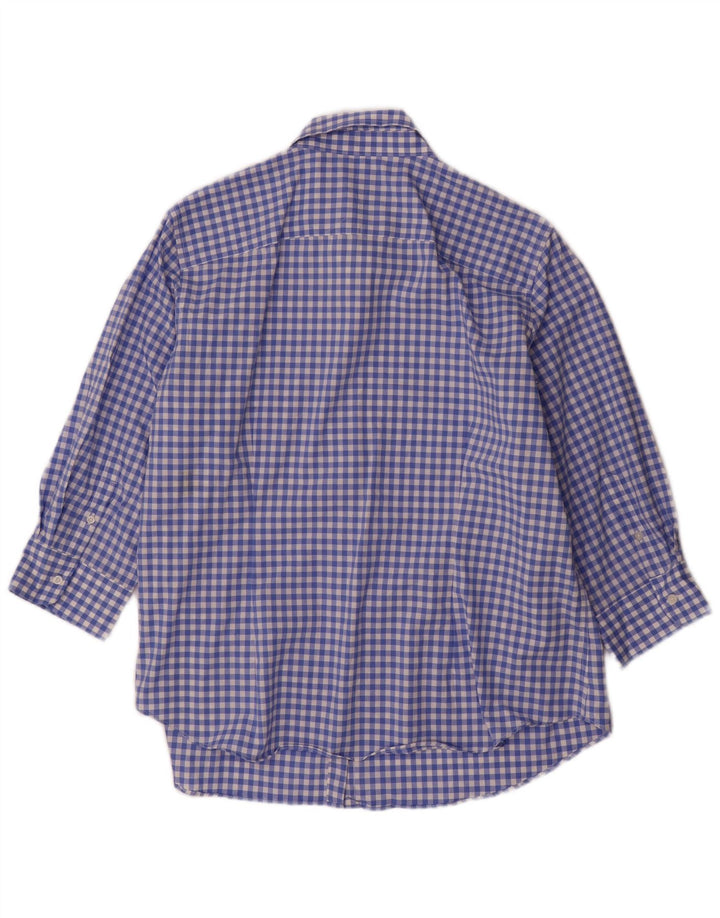 Chaps Γυναικείο πουκάμισο UK 18 XL Blue Gingham Cotton