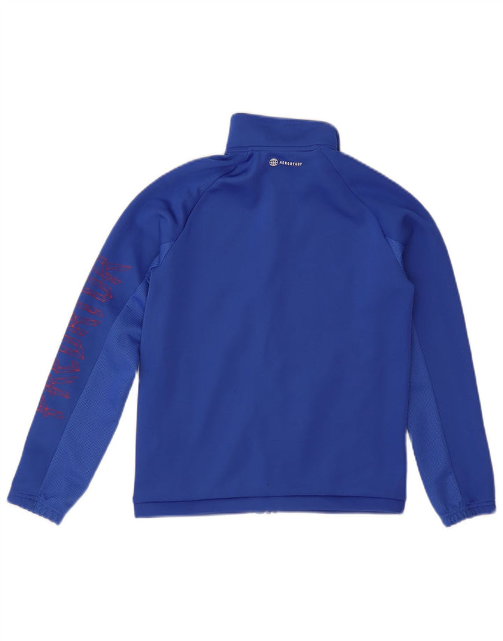 Adidas Boys Predator Graphic αθλητική φόρμα Top Jacket 9-10 Years Blue Polyester