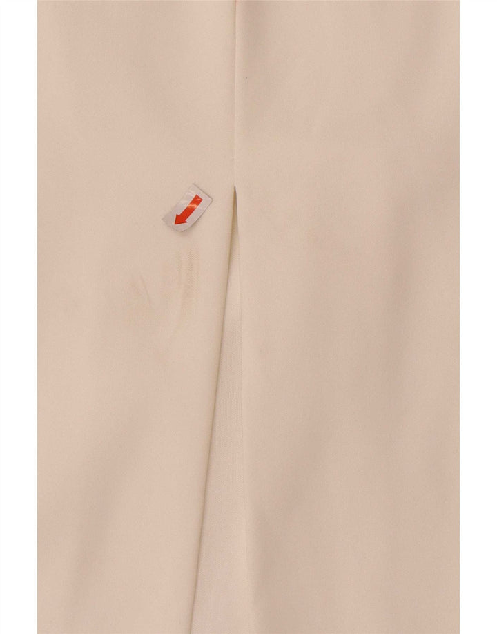 Zara Γυναικείο Στράπλες Φόρεμα UK 8 Small White Polyester