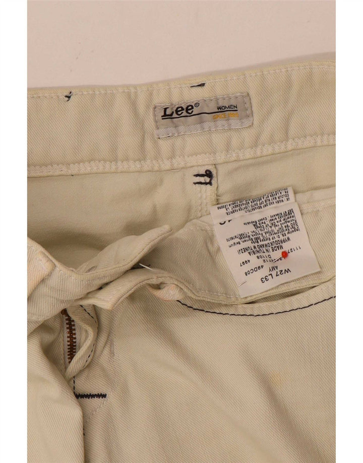 Lee Womens Amy Slim Jeans W27 L33 Off White Βαμβακερό