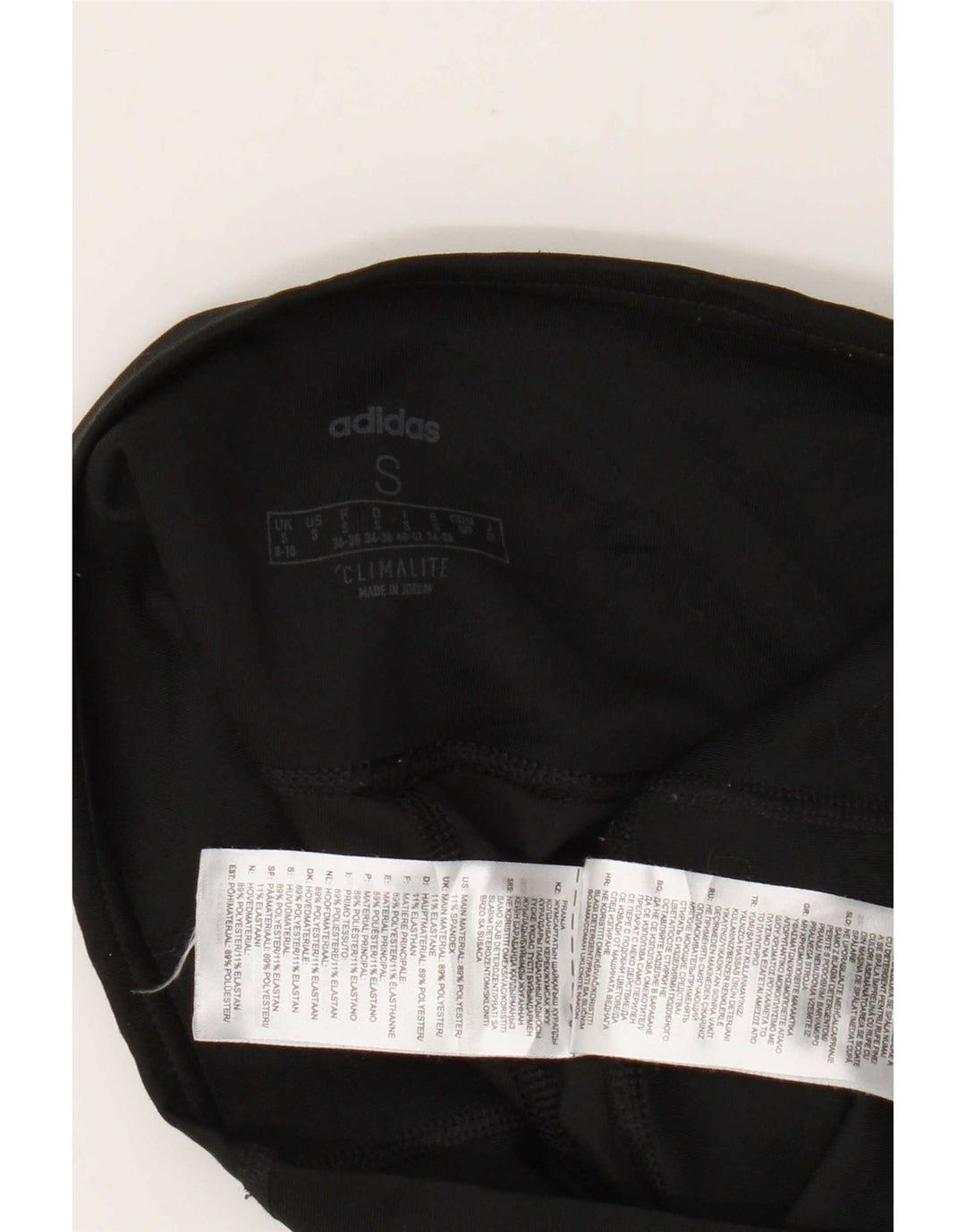 Adidas Γυναικεία Κολάν Climalite UK 8/10 Μικρός Μαύρος Πολυεστέρας