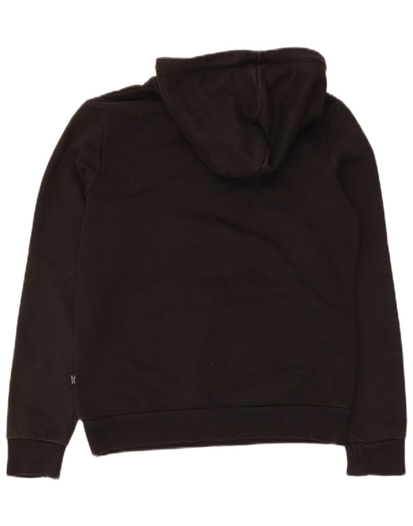Puma Γυναικείο Γραφικό Hoodie Jumper UK 10 Small μαύρο βαμβακερό