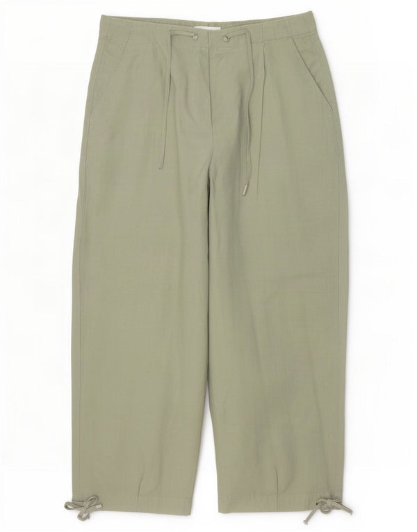 Marks & Spencer Γυναικείο ψηλόμεσο παντελόνι UK 14 Large W32 L26 Khak