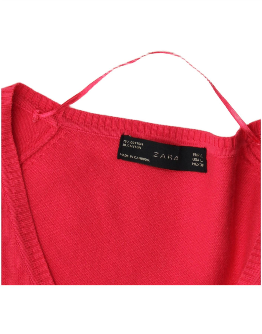 Zara Γυναικεία Ζακέτα UK 14 Large Pink