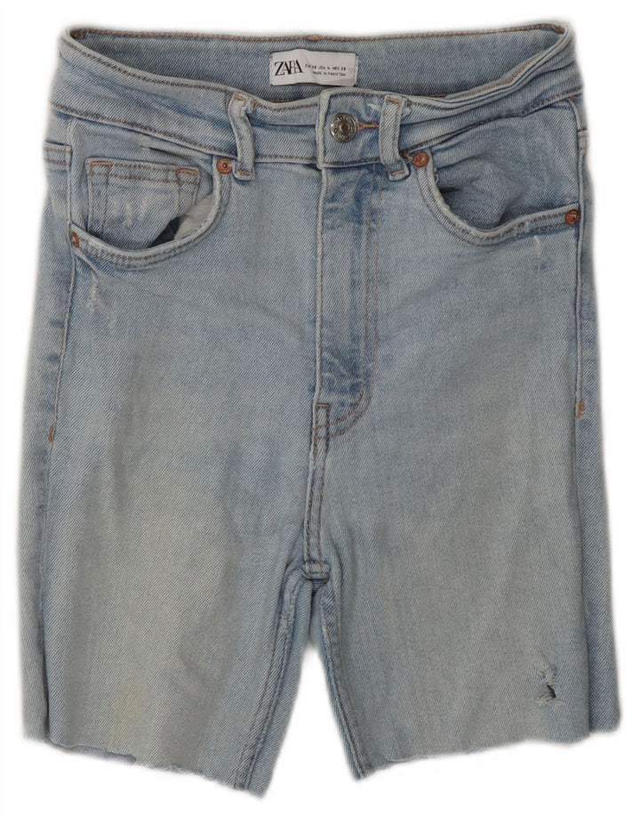 Zara Γυναικείο τζιν σορτς EU 36 XS W26 Μπλε