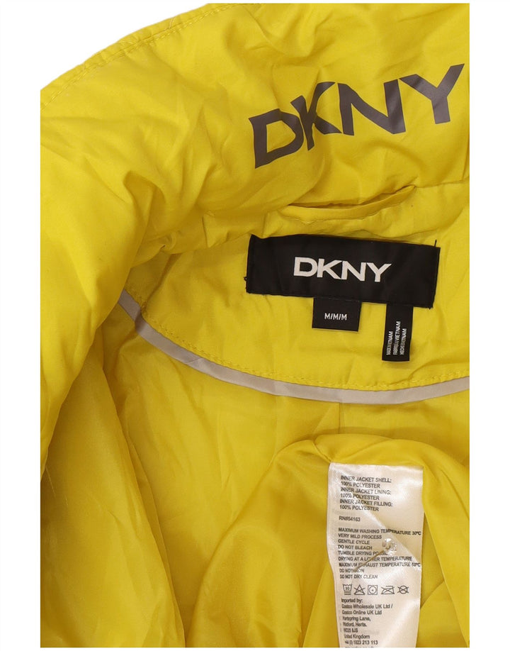 Dkny Γυναικείο μπουφάν με επένδυση UK 12 μεσαίου κίτρινου πολυεστέρα μοντέρνο
