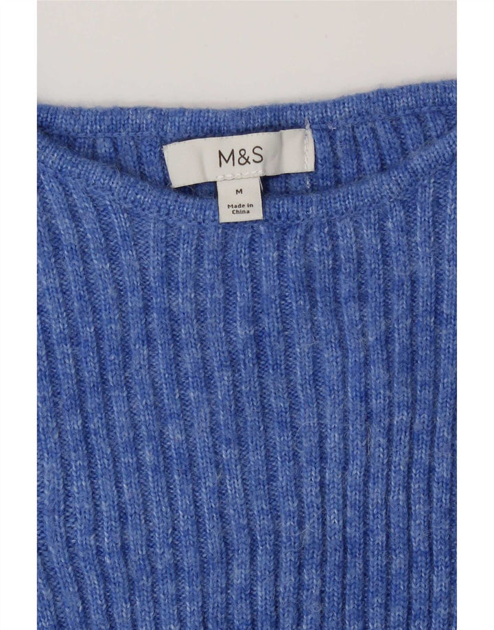 Marks & Spencer Γυναικείο πουλόβερ με λαιμόκαυστο UK 14 Medium Blue