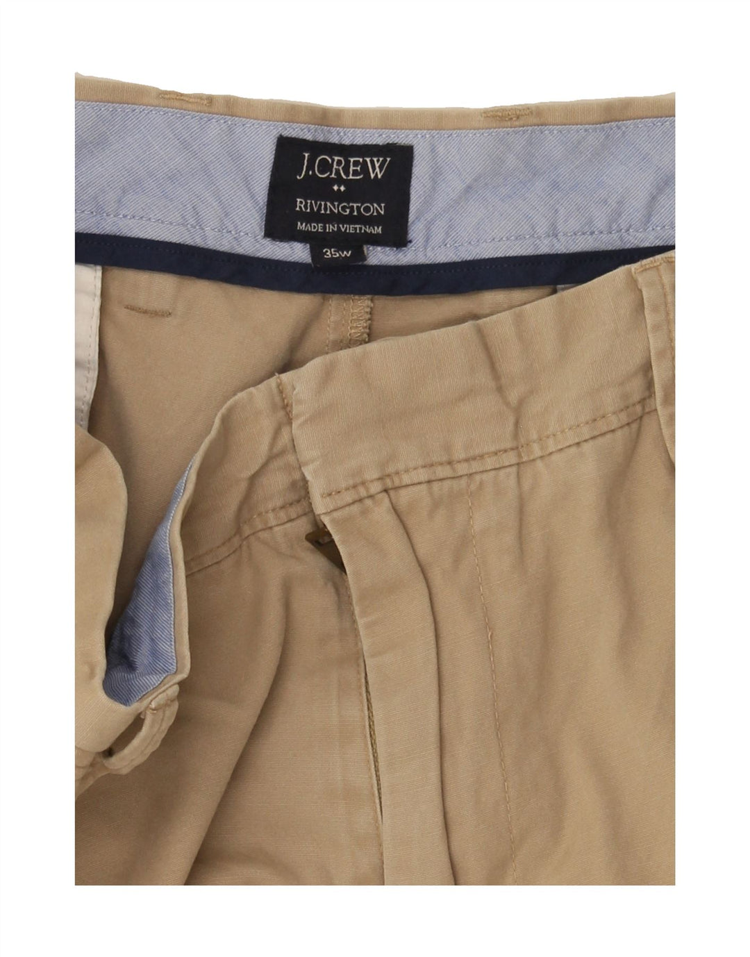 J. CREW Mens Rivington Chino Shorts W35 Large  Beige Vintage J. Crew and Second-Hand J. Crew from Messina Hembry 