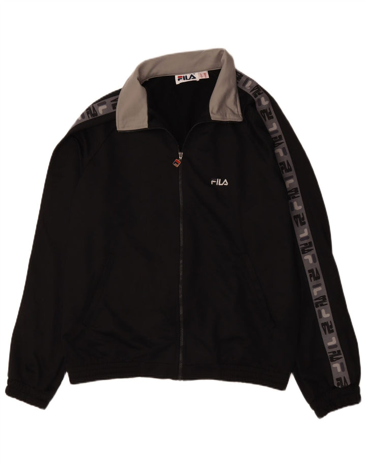 Ανδρική φόρμα γραφικών Fila Top Jacket IT 50 Medium Black Colourblock