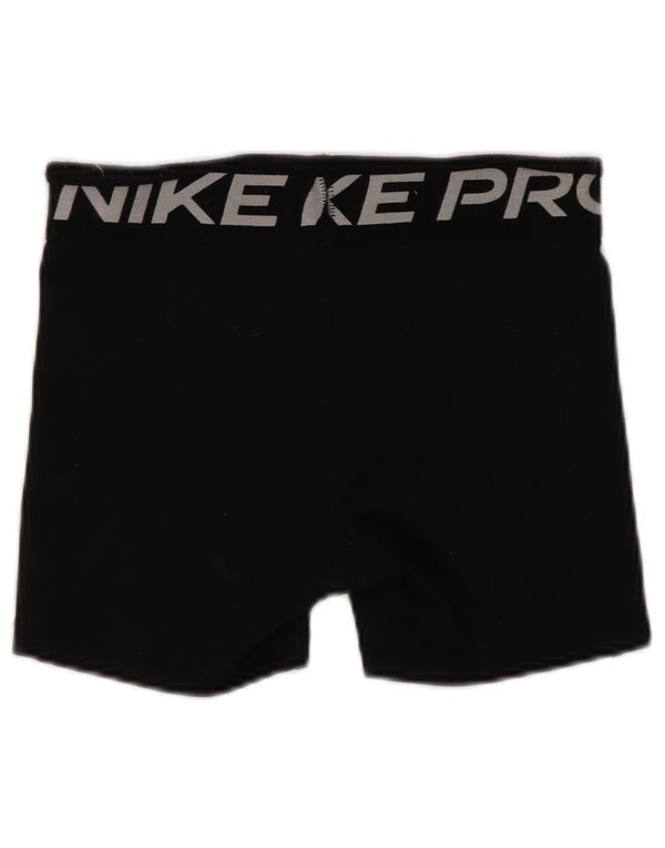 Γραφικά αθλητικά σορτς Nike Girls 10-11 ετών, μεσαίου μαύρου πολυεστέρα