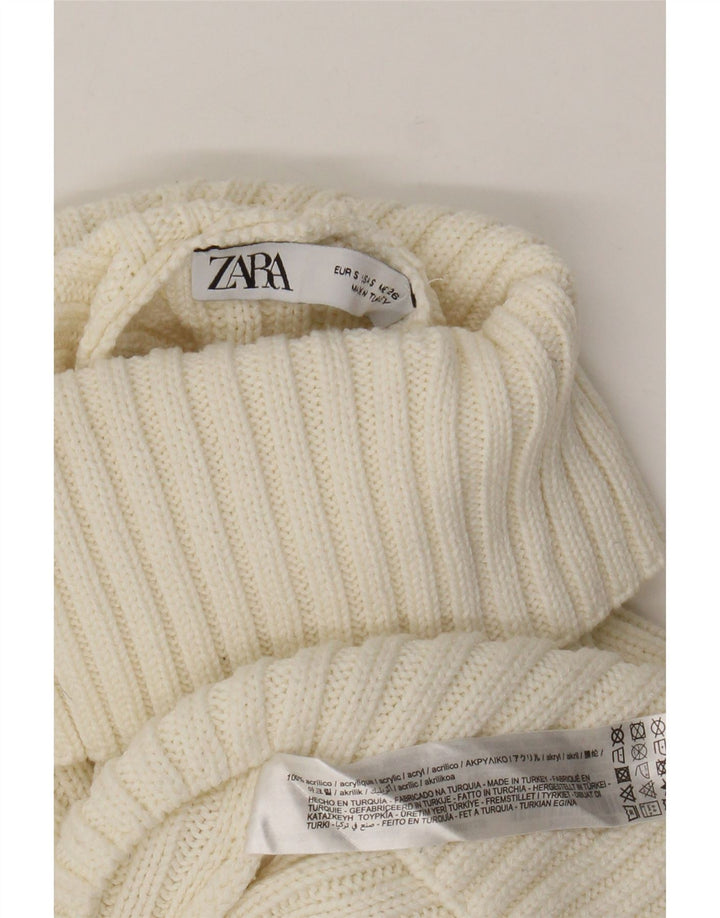 Zara Γυναικείο πουλόβερ 10 Small White
