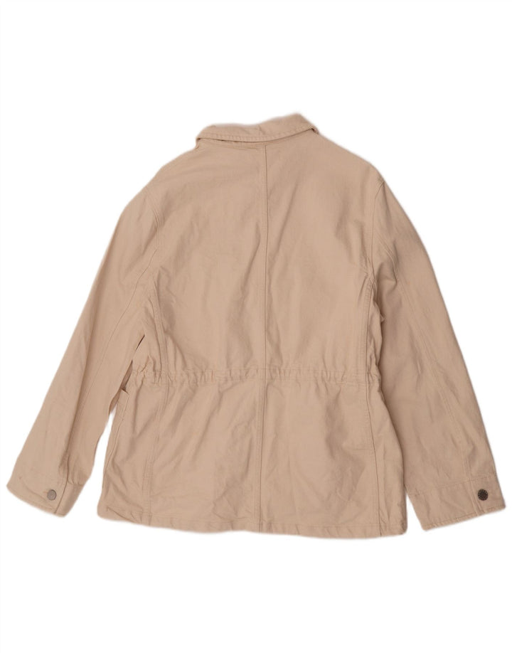 Reiss Γυναικείο Τζιν Utility Μπουφάν UK 14 Medium Off White Βαμβακερό