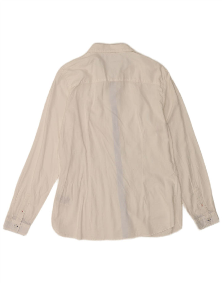 Tommy Hilfiger Γυναικείο Stretch πουκάμισο US 12 Large λευκό βαμβακερό