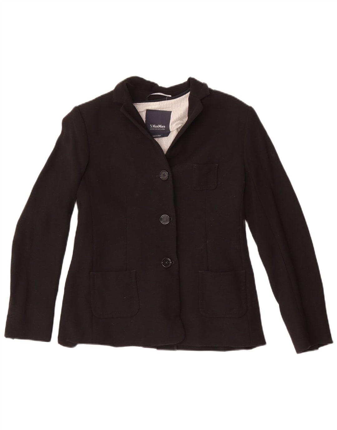 Max Mara Γυναικείο σακάκι blazer UK 4 XS Μαύρο με 3 κουμπιά